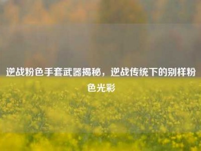 逆战粉色手套武器揭秘，逆战传统下的别样粉色光彩