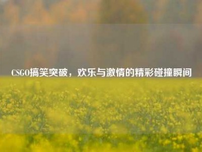 CSGO搞笑突破，欢乐与激情的精彩碰撞瞬间