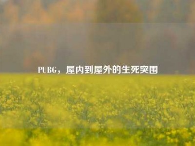 PUBG，屋内到屋外的生死突围