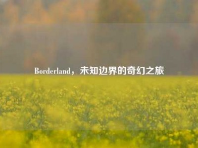 Borderland，未知边界的奇幻之旅