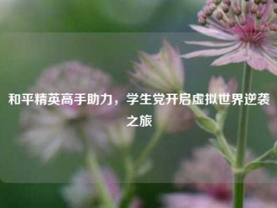 和平精英高手助力，学生党开启虚拟世界逆袭之旅