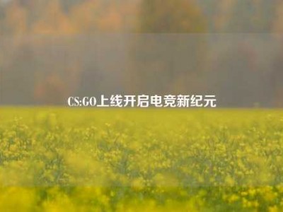 CS:GO上线开启电竞新纪元