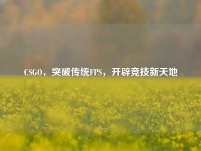 CSGO，突破传统FPS，开辟竞技新天地