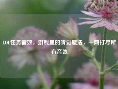LOL任务音效，游戏里的听觉魔法，一网打尽所有音效
