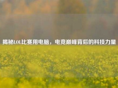 揭秘LOL比赛用电脑，电竞巅峰背后的科技力量