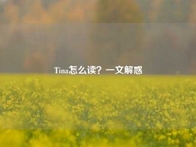 Tina怎么读？一文解惑