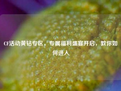 CF活动黄钻专区，专属福利盛宴开启，教你如何进入