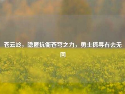 苍云岭，隐匿抗衡苍穹之力，勇士探寻有去无回