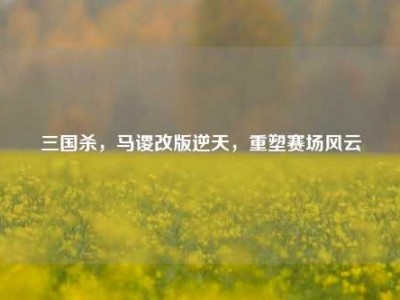 三国杀，马谡改版逆天，重塑赛场风云