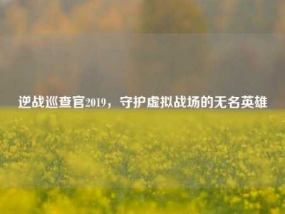 逆战巡查官2019，守护虚拟战场的无名英雄