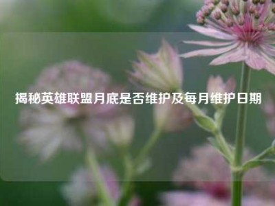 揭秘英雄联盟月底是否维护及每月维护日期