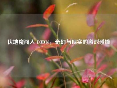 伏地魔闯入 COD16，奇幻与现实的激烈碰撞