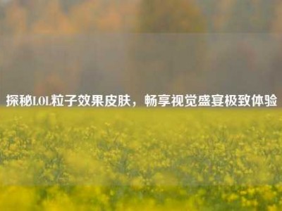 探秘LOL粒子效果皮肤，畅享视觉盛宴极致体验