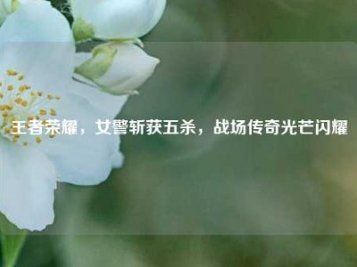 王者荣耀，女警斩获五杀，战场传奇光芒闪耀