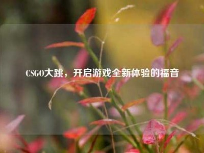 CSGO大跳，开启游戏全新体验的福音