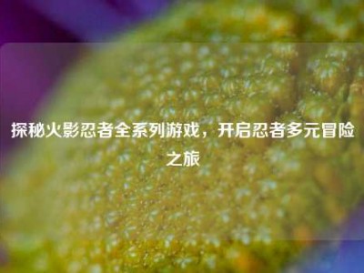 探秘火影忍者全系列游戏，开启忍者多元冒险之旅