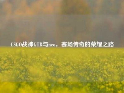 CSGO战神GTR与neo，赛场传奇的荣耀之路