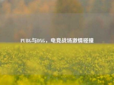 PUBG与DXG，电竞战场激情碰撞