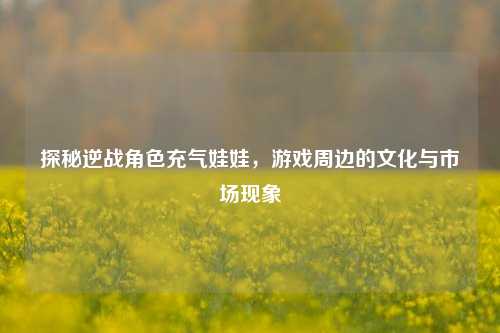探秘逆战角色充气娃娃，游戏周边的文化与市场现象