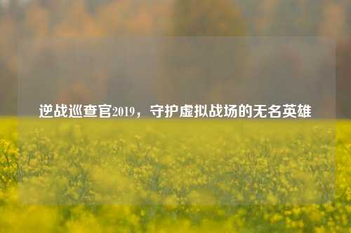 逆战巡查官2019，守护虚拟战场的无名英雄