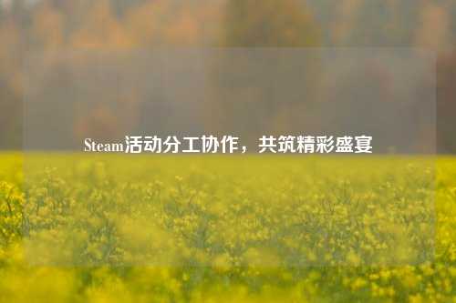Steam活动分工协作，共筑精彩盛宴