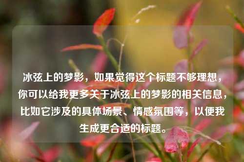 冰弦上的梦影，如果觉得这个标题不够理想，你可以给我更多关于冰弦上的梦影的相关信息，比如它涉及的具体场景、情感氛围等，以便我生成更合适的标题。