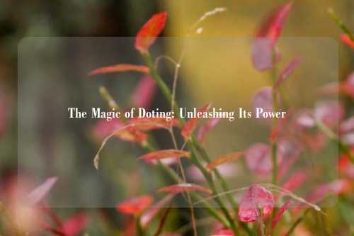 The Magic of Doting: Unleashing Its Power