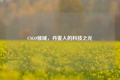 CSGO领域，丹麦人的科技之光