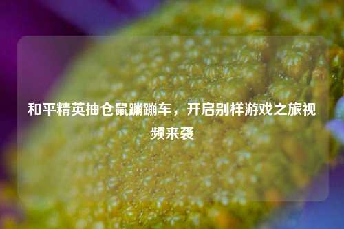和平精英抽仓鼠蹦蹦车，开启别样游戏之旅视频来袭