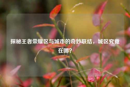 探秘王者荣耀区与城市的奇妙联结，城区究竟在哪？