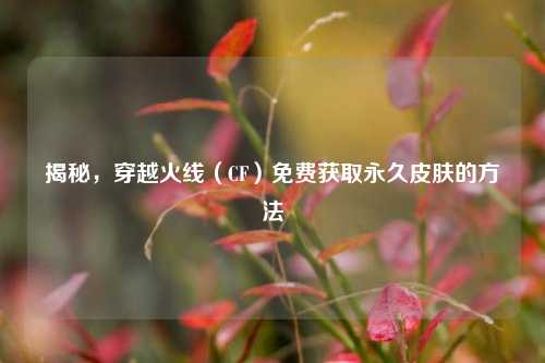 揭秘，穿越火线（CF）免费获取永久皮肤的方法