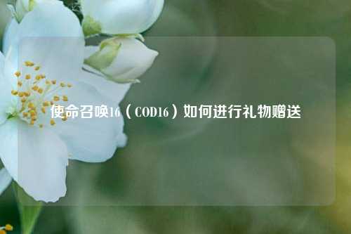使命召唤16（COD16）如何进行礼物赠送